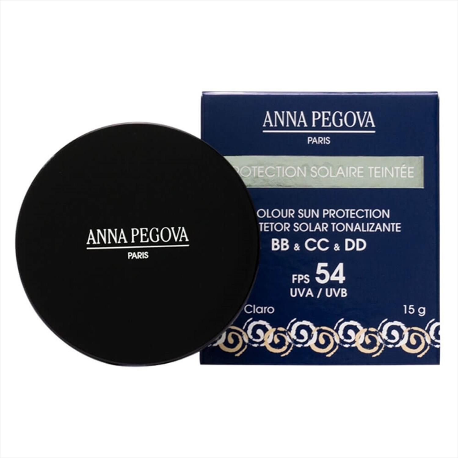 Pó Compacto 3 Em 1 Proteção Solar Fps 54 Anna Pegova - 15g - Pó ...