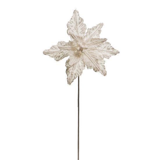 Poinsettia Branco (Flores Cabo Médio) - 6 Un - Cromus - Flores, Folhas e  Galhos de Natal - Magazine Luiza