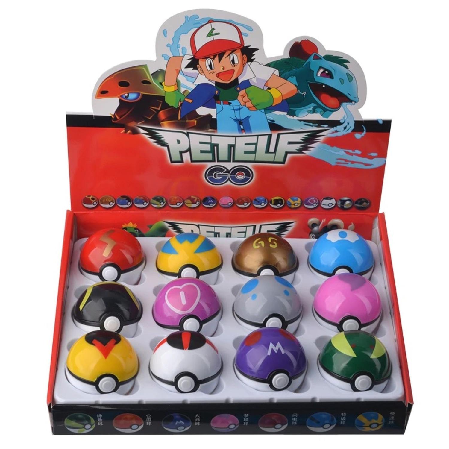 1 Pokebola Pokemon Brinquedo + 10 Bonecos Infantil