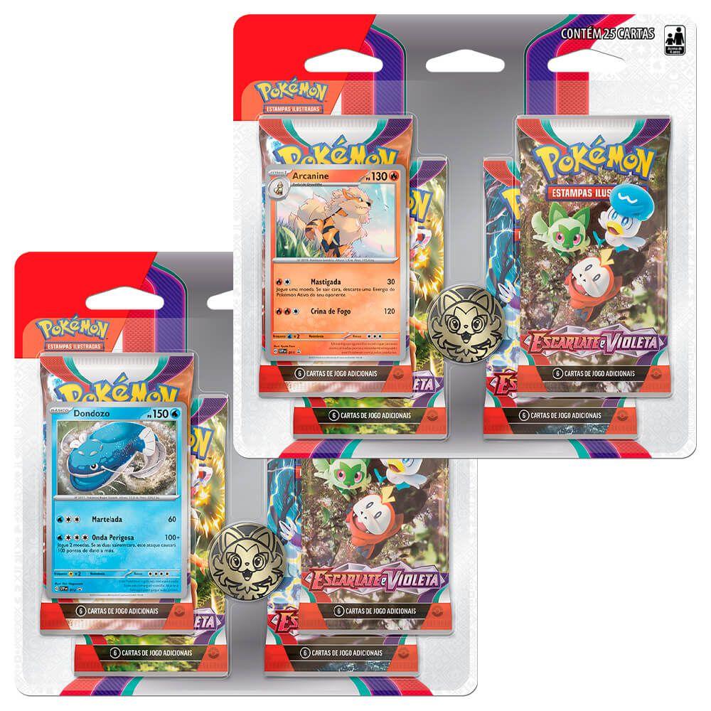 Cartas Pokemon - Triple Pack - Escarlate e Violeta 1 - Spidops - 32564 -  COPAG DA IA