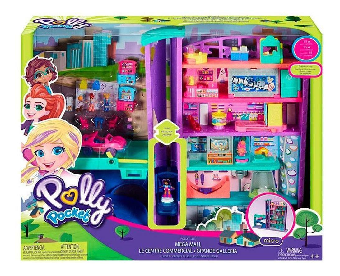 Polly Pocket Mega Centro Comercial GFP89 Mattel Bonecas Magazine Luiza