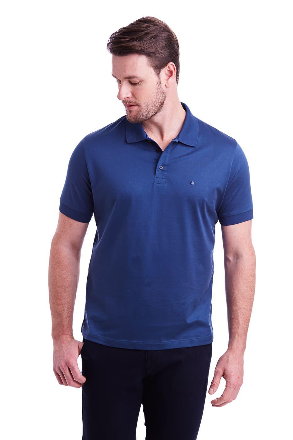 camisa polo highstil algodão pima