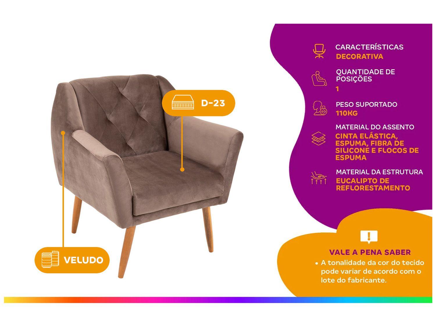 Poltrona Decorativa Matrix Veneza