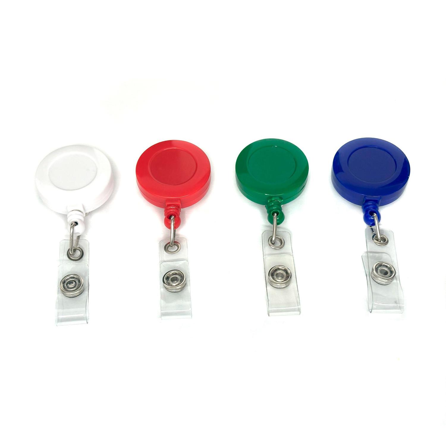 Imagem de Porta Crachá Retrátil Roller Clip - Conjunto de 10 Unidades: Praticidade e Segurança em Dobro!