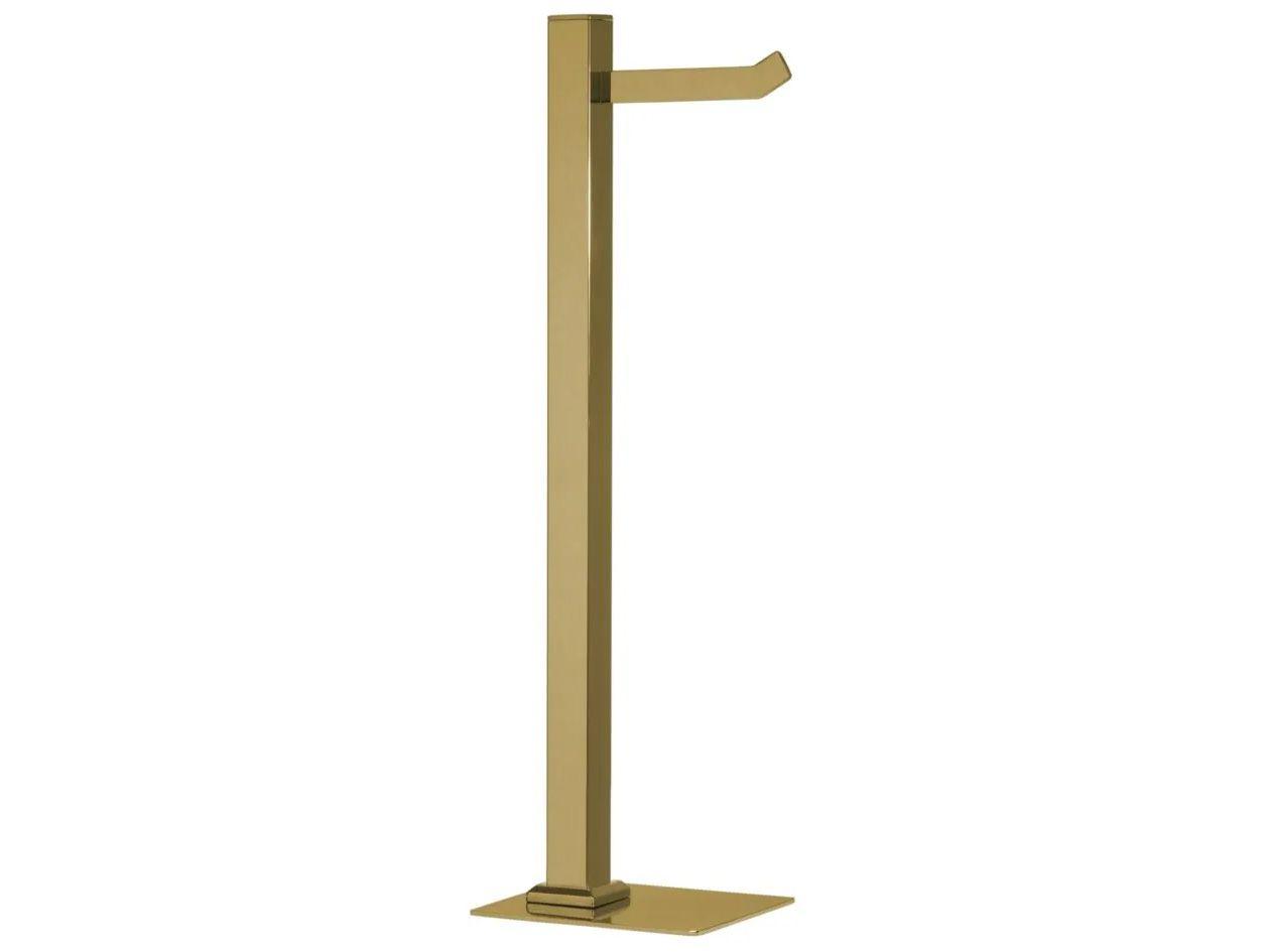 Porta Papel Higiênico Chão 1 Rolo Gold GO5075