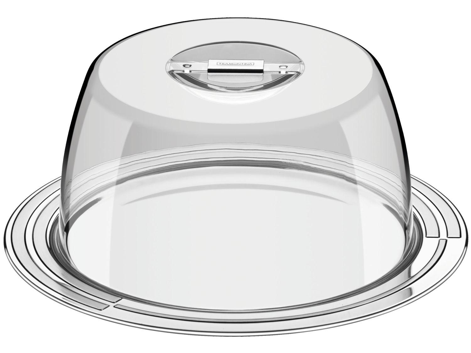 Porta Queijo Inox com Tampa Tramontina Ciclo