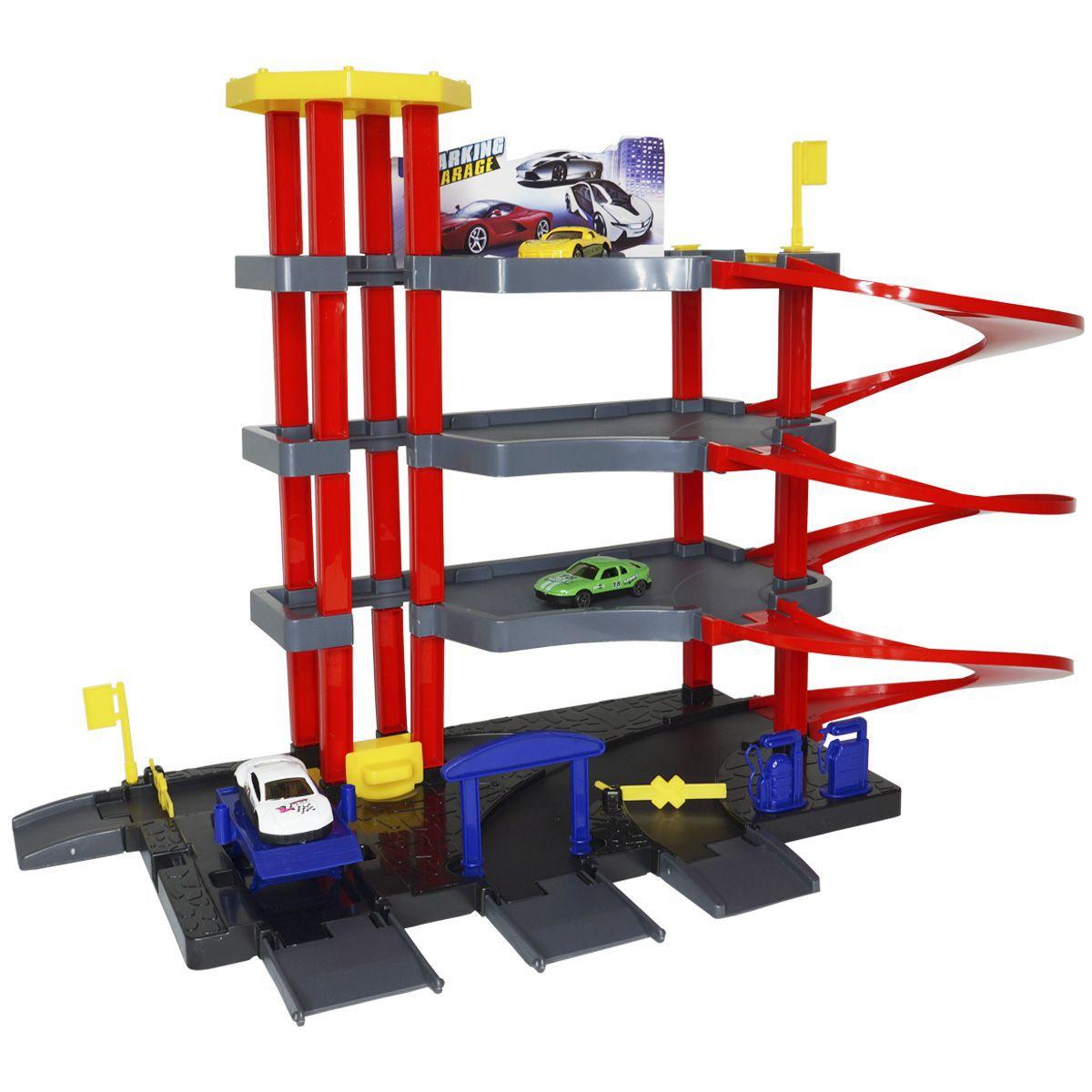 Posto Brinquedo Gasolina Combustível Estaciona Elevador Garagem Radical ...