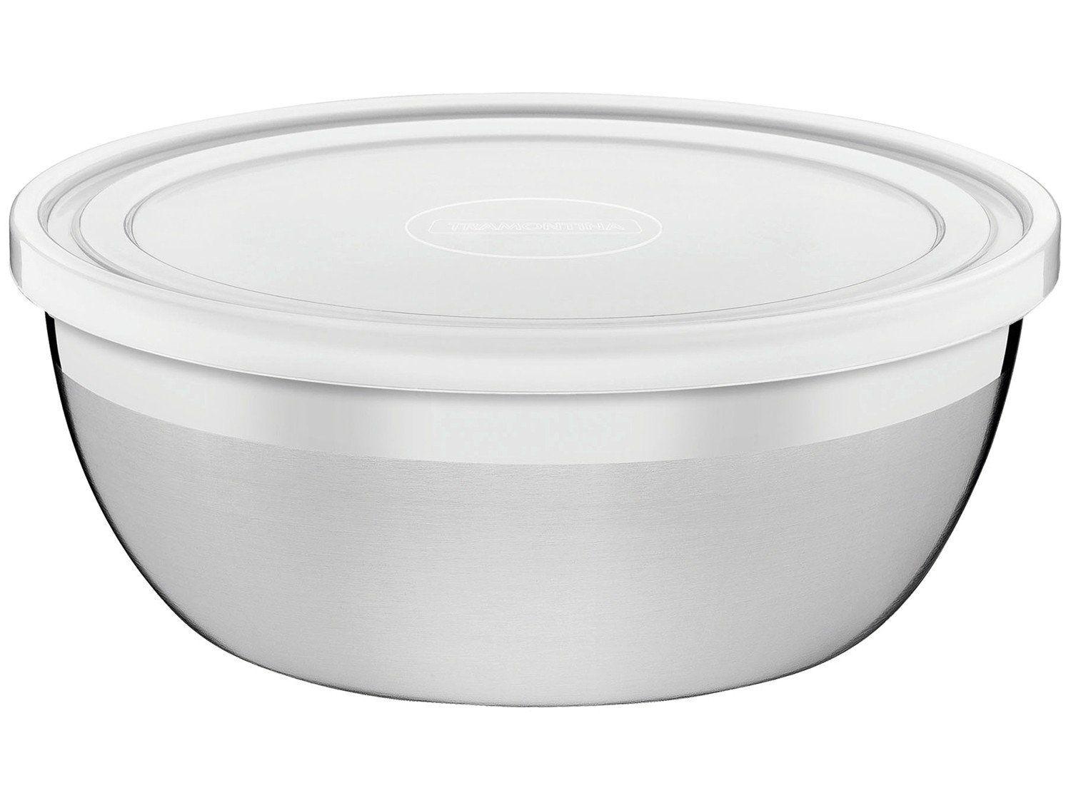 Pote de Inox Tramontina com Tampa Redondo 800ml