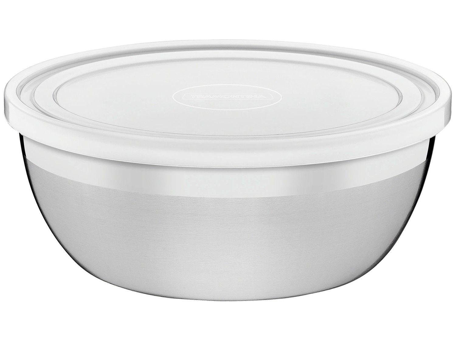 Pote de Inox Tramontina com Tampa Redondo 800ml
