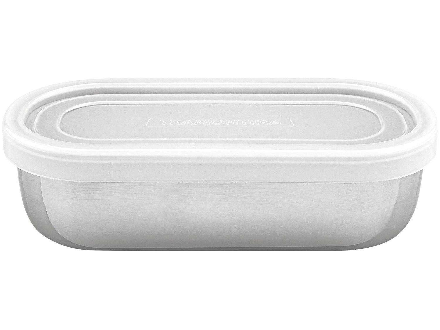 Pote de Inox Tramontina com Tampa Retangular