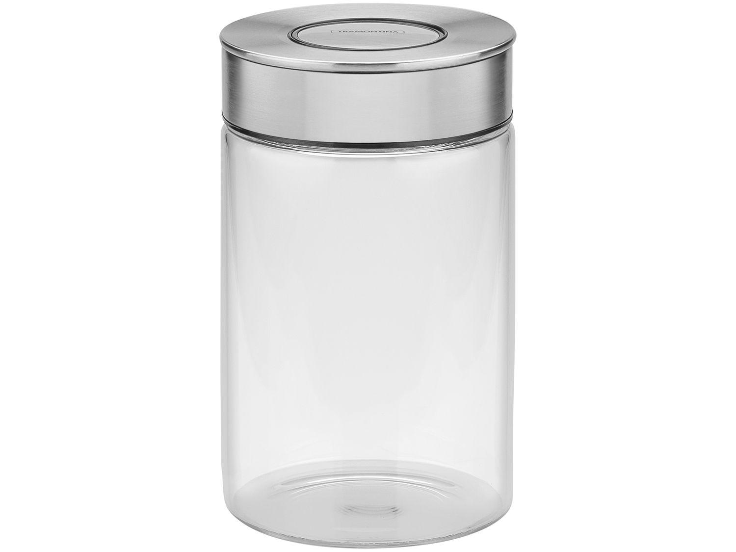 Pote de Vidro Hermético Tramontina com Tampa Redondo 1L Purezza