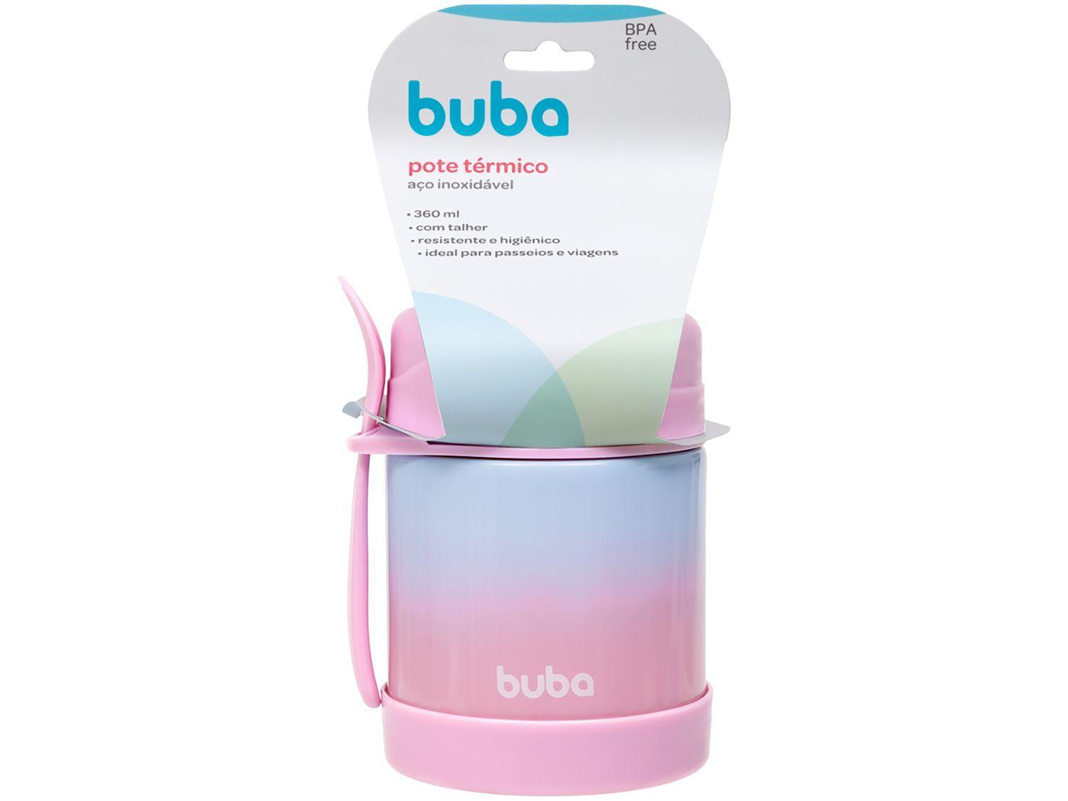 Pote Térmico Infantil Buba Degradê 320ml com Colher