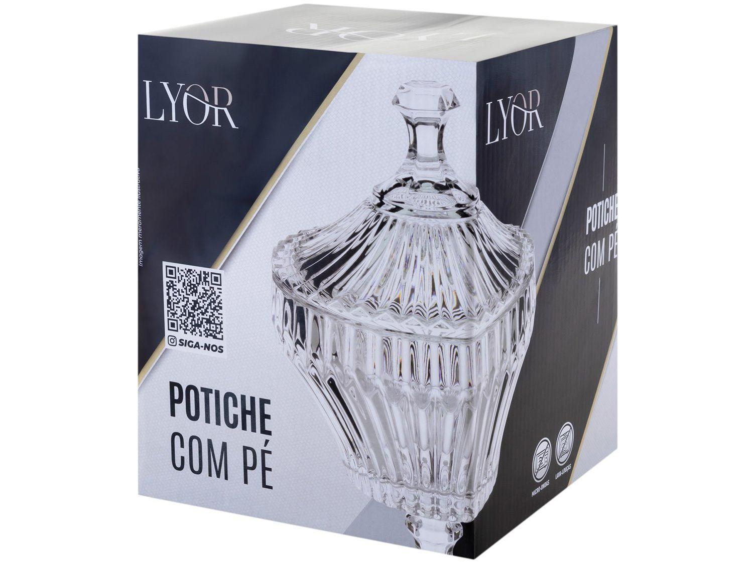 Potiche de Cristal 28,5cm Lyor Renaissance
