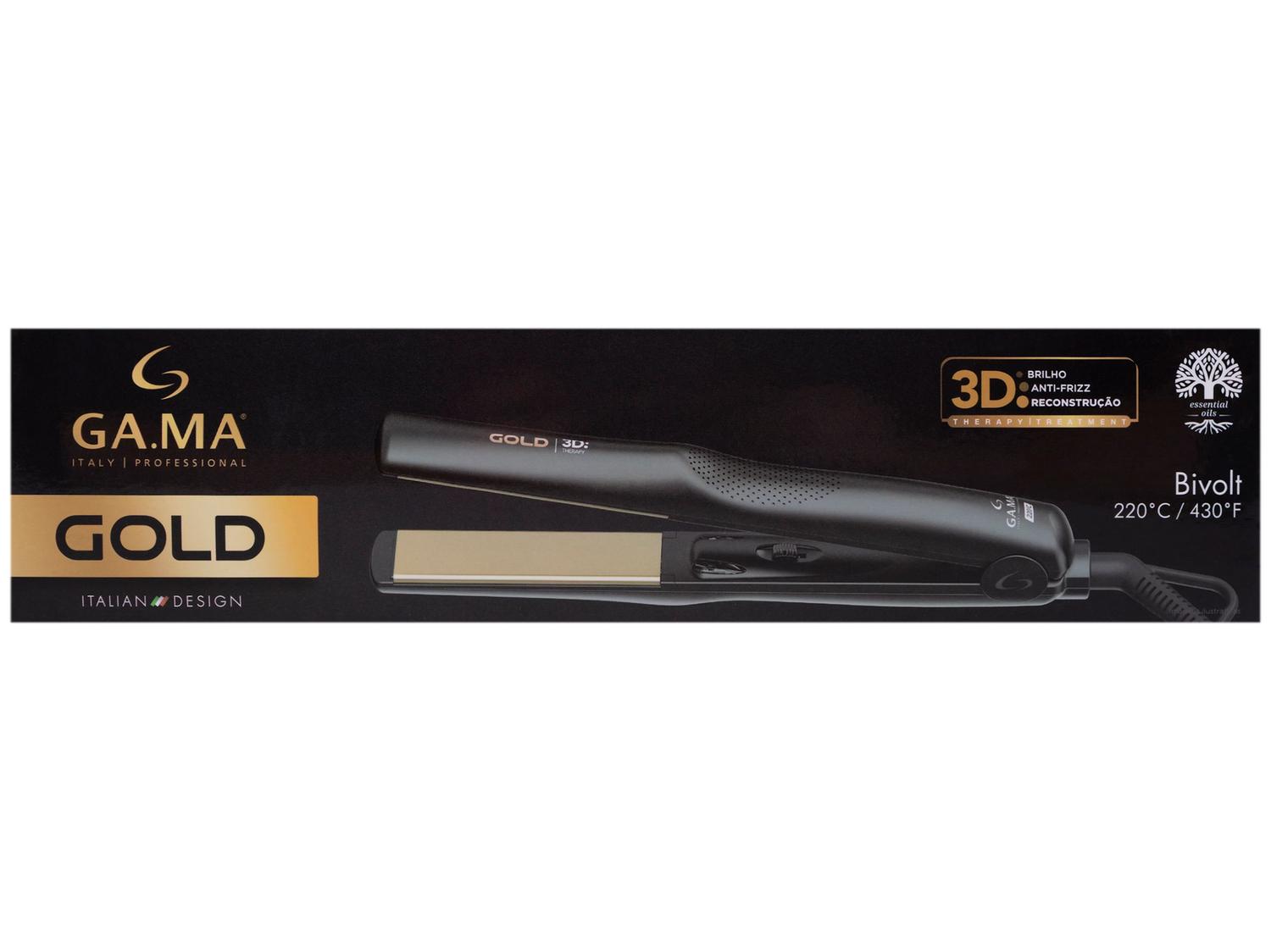 Prancha de Cabelo GAMA ITALY Gold Ceramic Ion