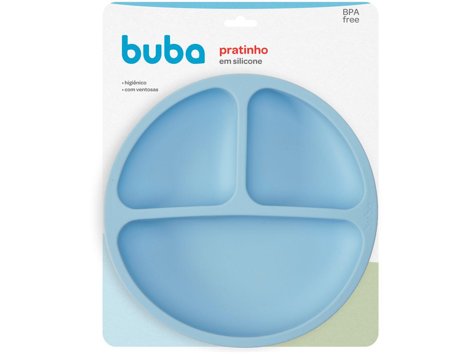 Prato Infantil com Divisória Silicone Buba 15630