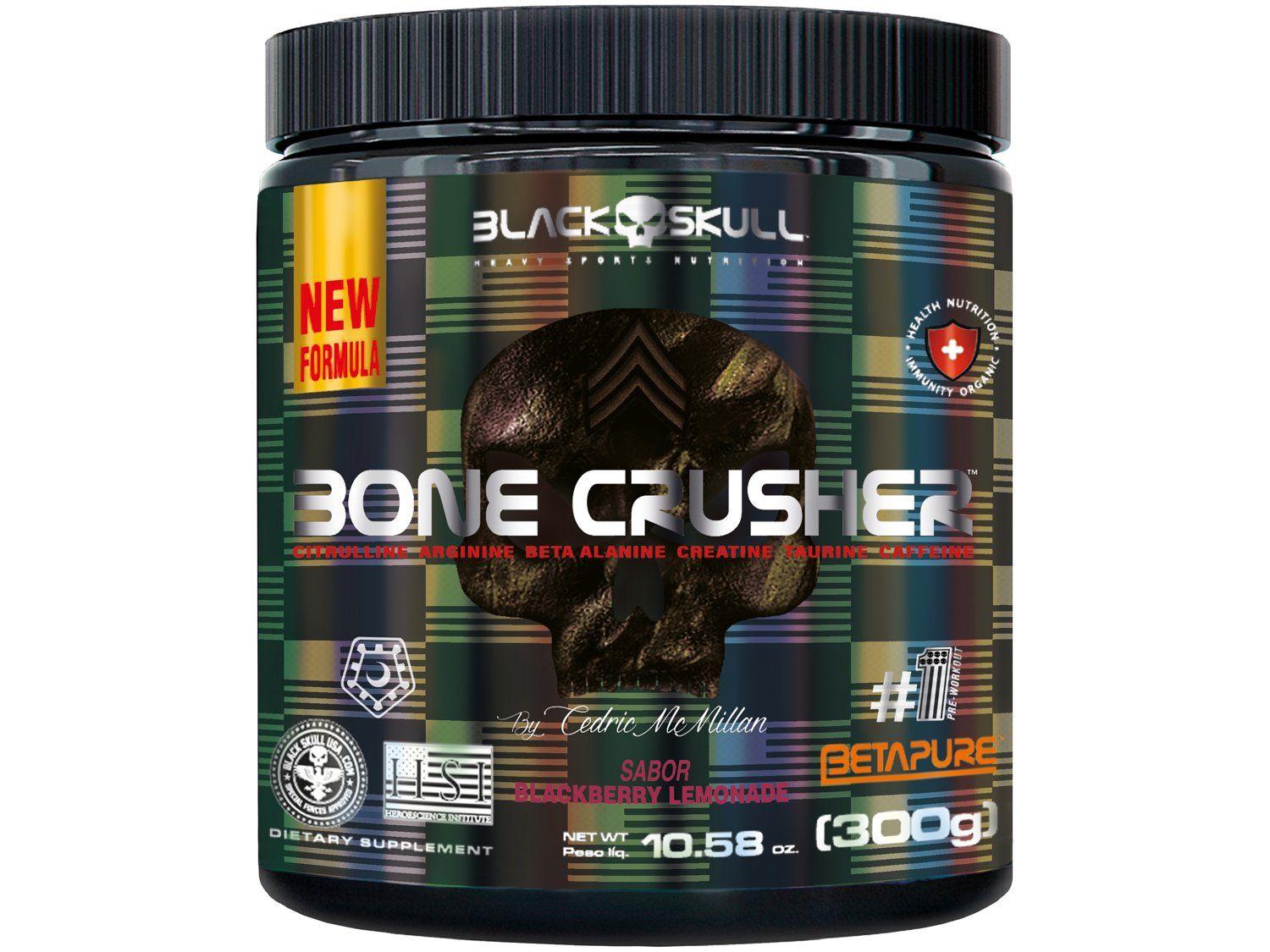 Pré-Treino Black Skull By Cedric McMilan Bone