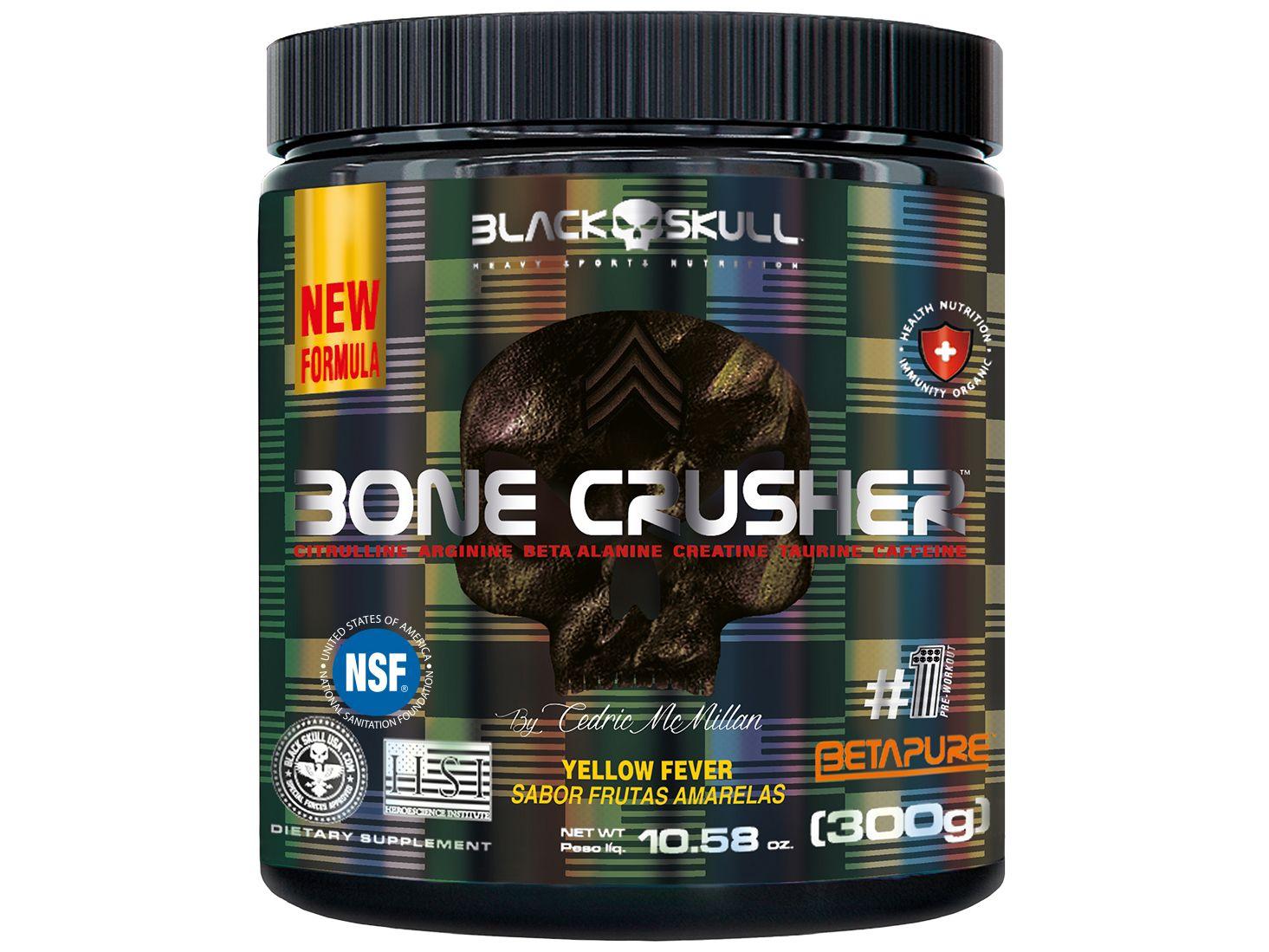 Pré-Treino Black Skull By Cedric McMillan Bone 