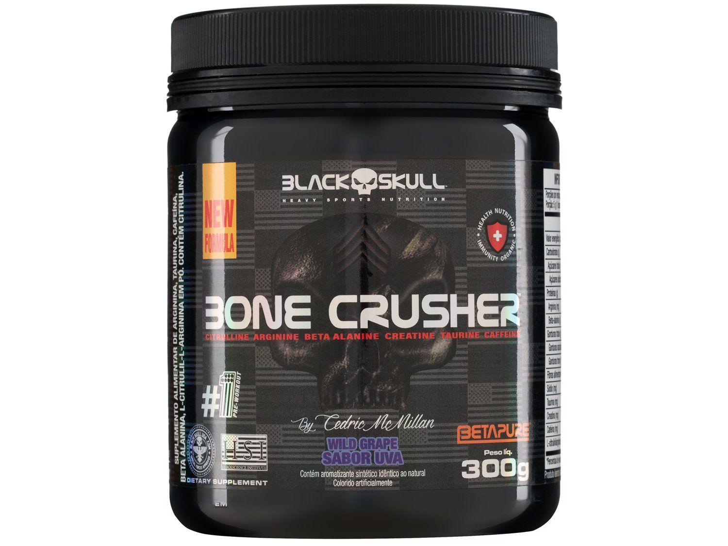 Pré-Treino Black Skull By Cedric McMillan Bone 