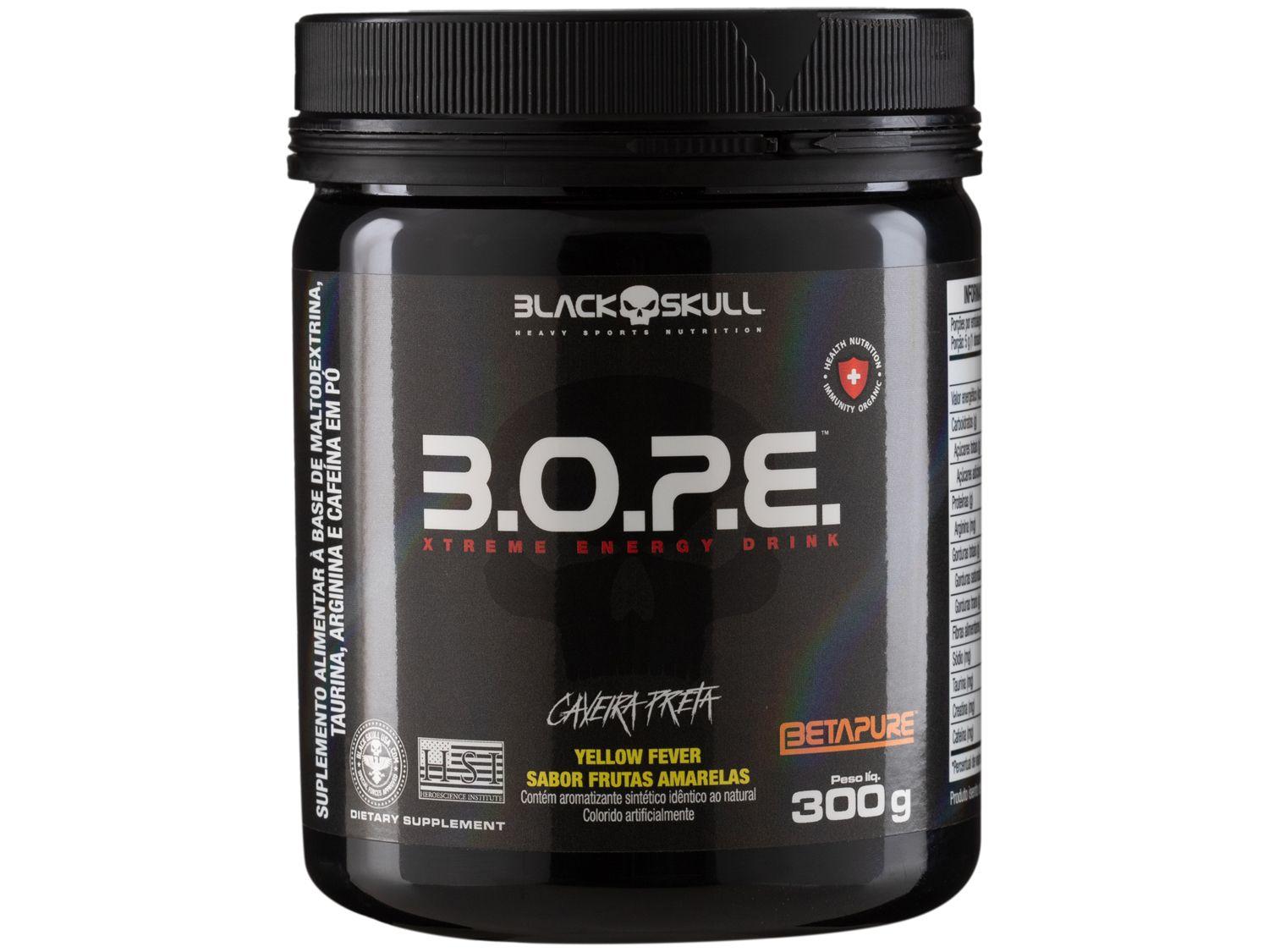 Pré Treino Black Skull Caveira Preta B.O.P.E