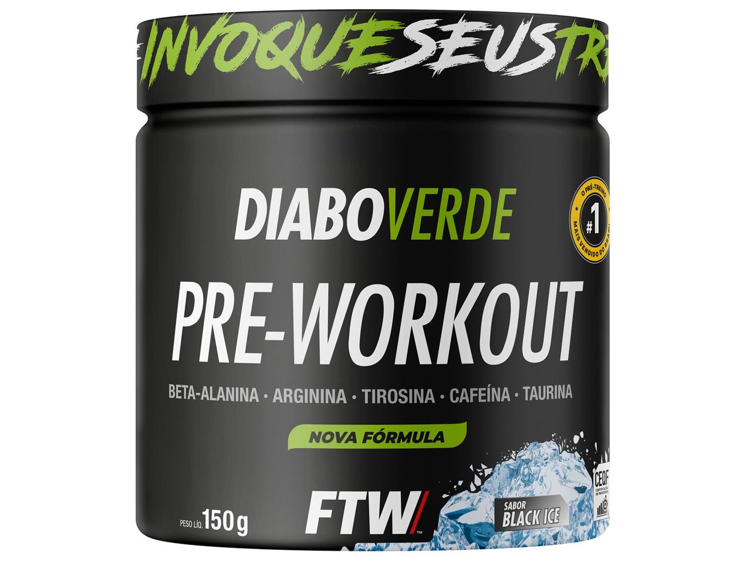 Pré-Treino Diabo Verde Pre-Workout 150g Black Ice