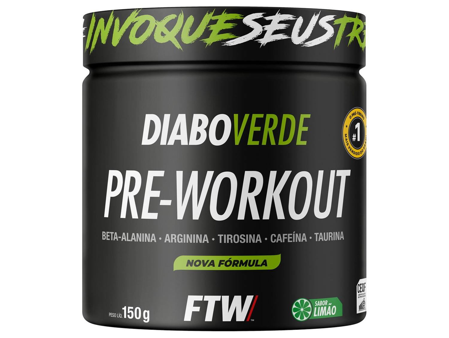 Pré-Treino Diabo Verde Pre-Workout 150g Limão