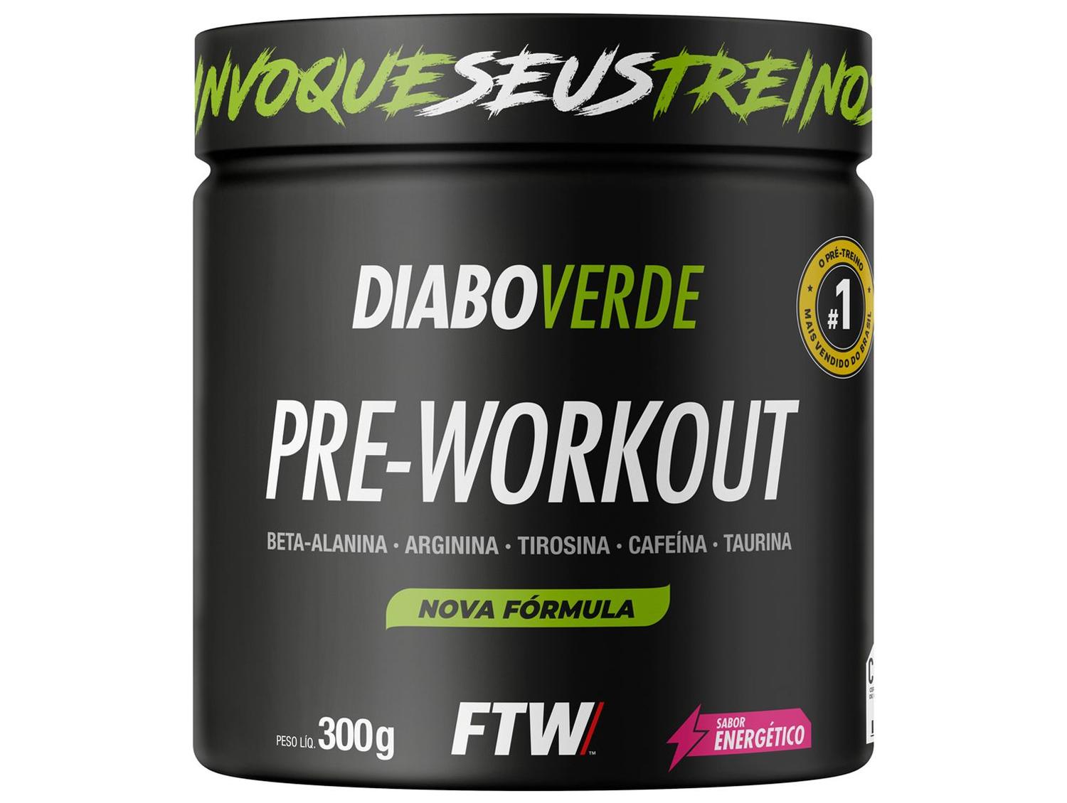 Pré-Treino Diabo Verde Pre-Workout 300g Energético