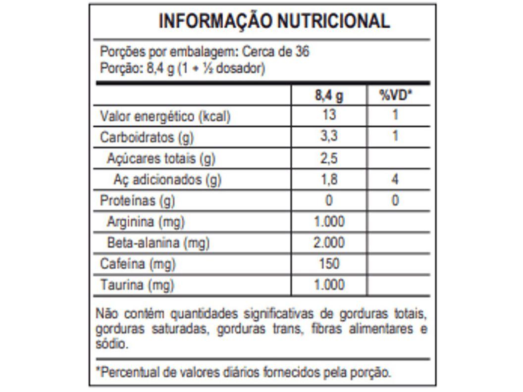 Pré Treino Max Titanium Hórus em Pó 300g Blue Ice