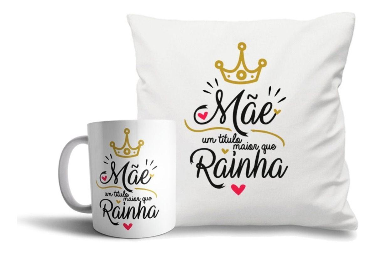 Presente Kit Almofada 30x30cm + Caneca Porcelana Dia Das Mães Mimo - SKY STORE PRESENTES - Kit de Presentes - Magazine Luiza