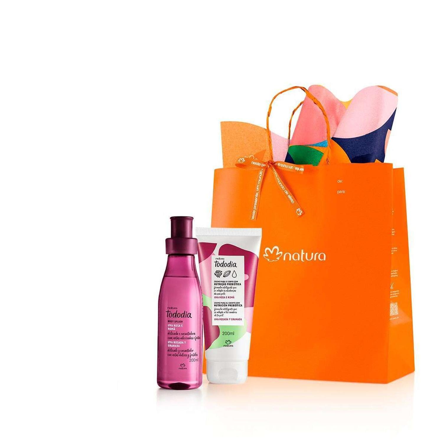 Presente Natura Tododia Uva Rosa e Romã Cuidados Com o Corpo - Kit de  Presentes - Magazine Luiza