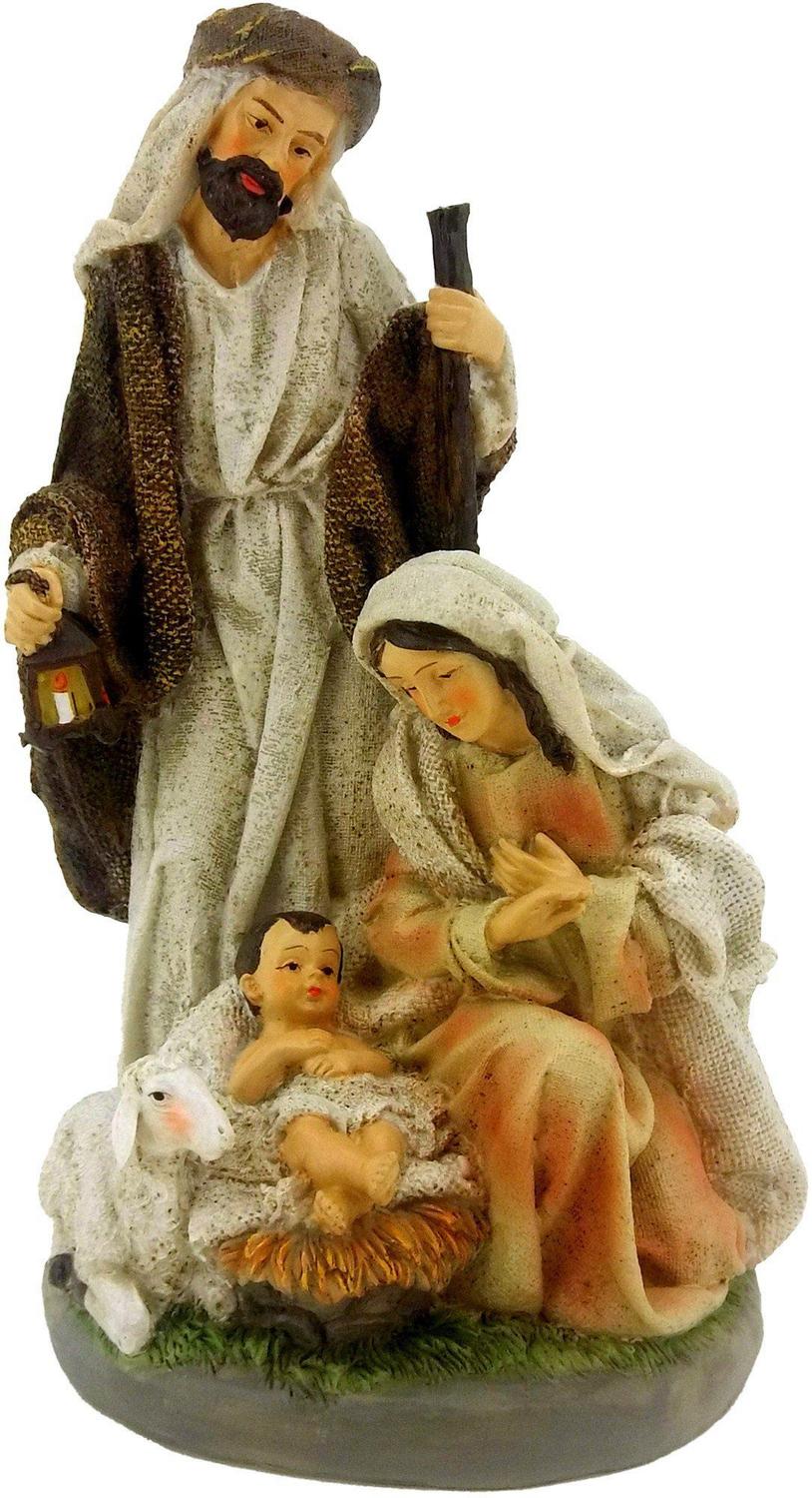 Presépio Estátua Em Resina Sagrada Família Jesus 25cm - Gici Christmas -  Presépio - Magazine Luiza