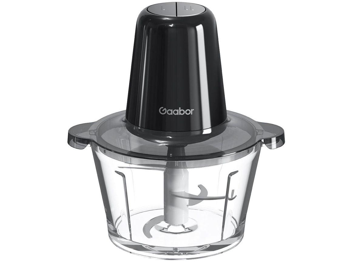 Processador de Alimentos Gaabor 300W Preto Multislice Copo de Vidro