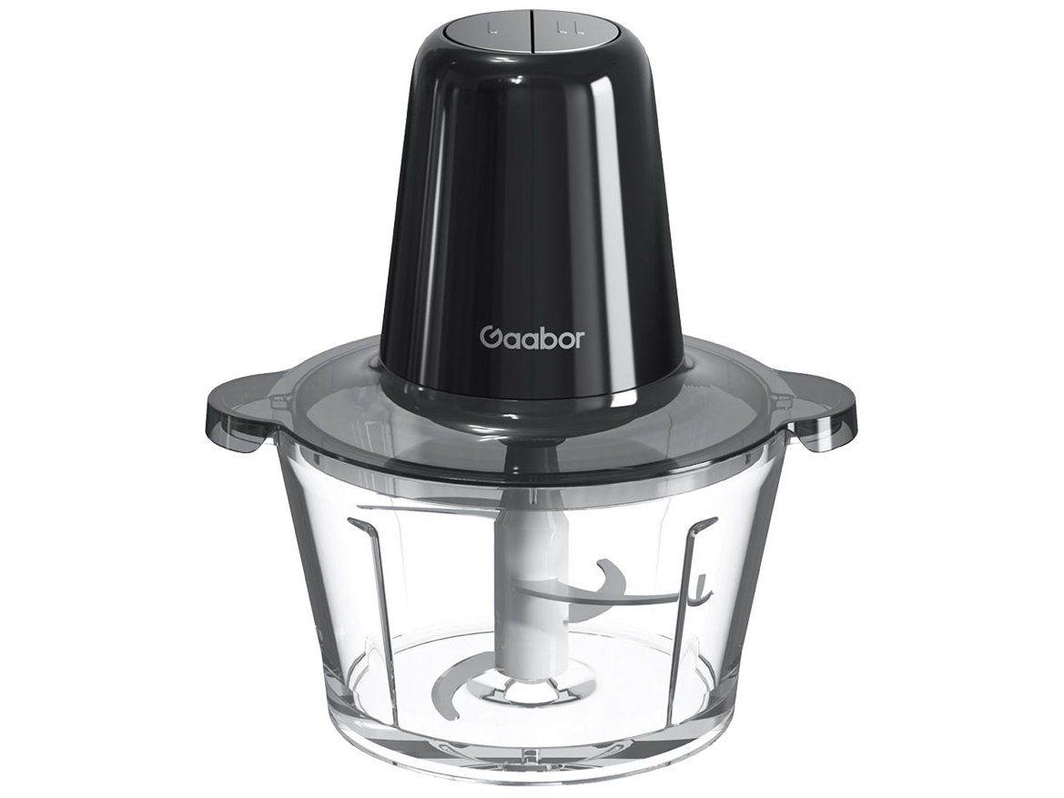 Processador de Alimentos Gaabor 300W Preto Multislice Copo de Vidro