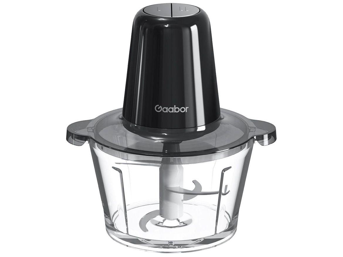 Processador de Alimentos Gaabor 300W Preto Multislice Copo de Vidro