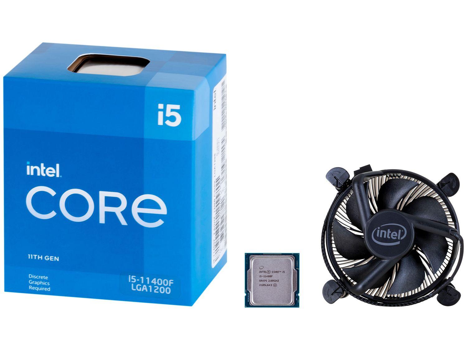Processador Intel Core i5 11400F 2.60GHz - 4.40GHz Turbo