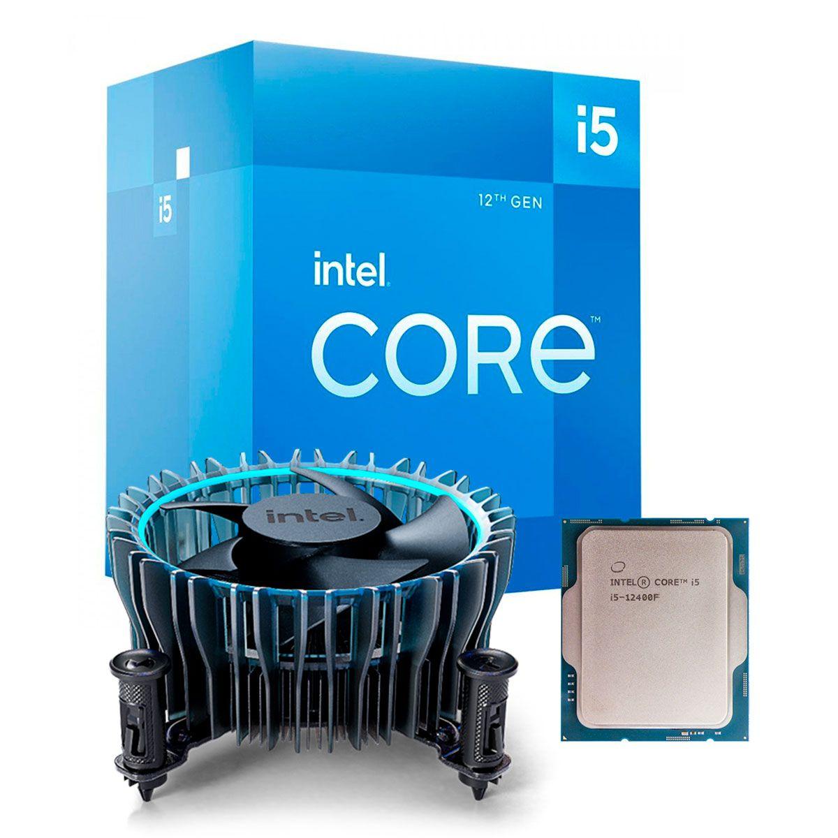 CPU INTEL I5-12400F 2.5GHZ LGA1700 18MB C/COOLER | Amazon.com.br