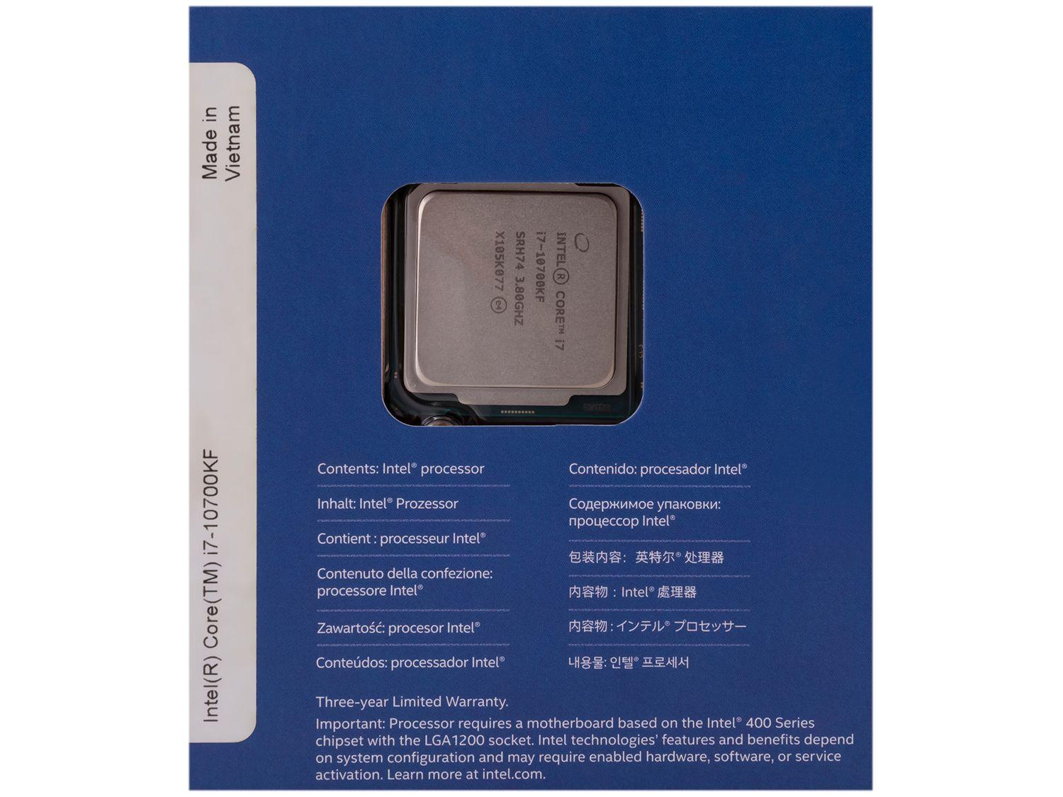 Processador Intel Core i7 10700KF 3.80GHz
