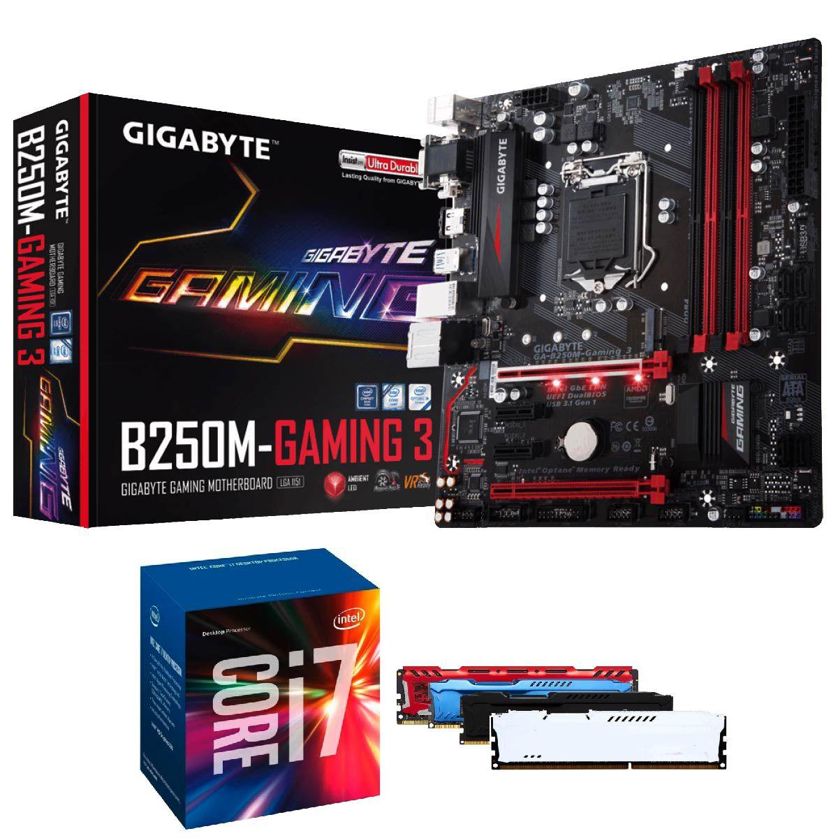 マザーボードCPUメモリ セット B250M-HDV Core i7 7700 ASRock