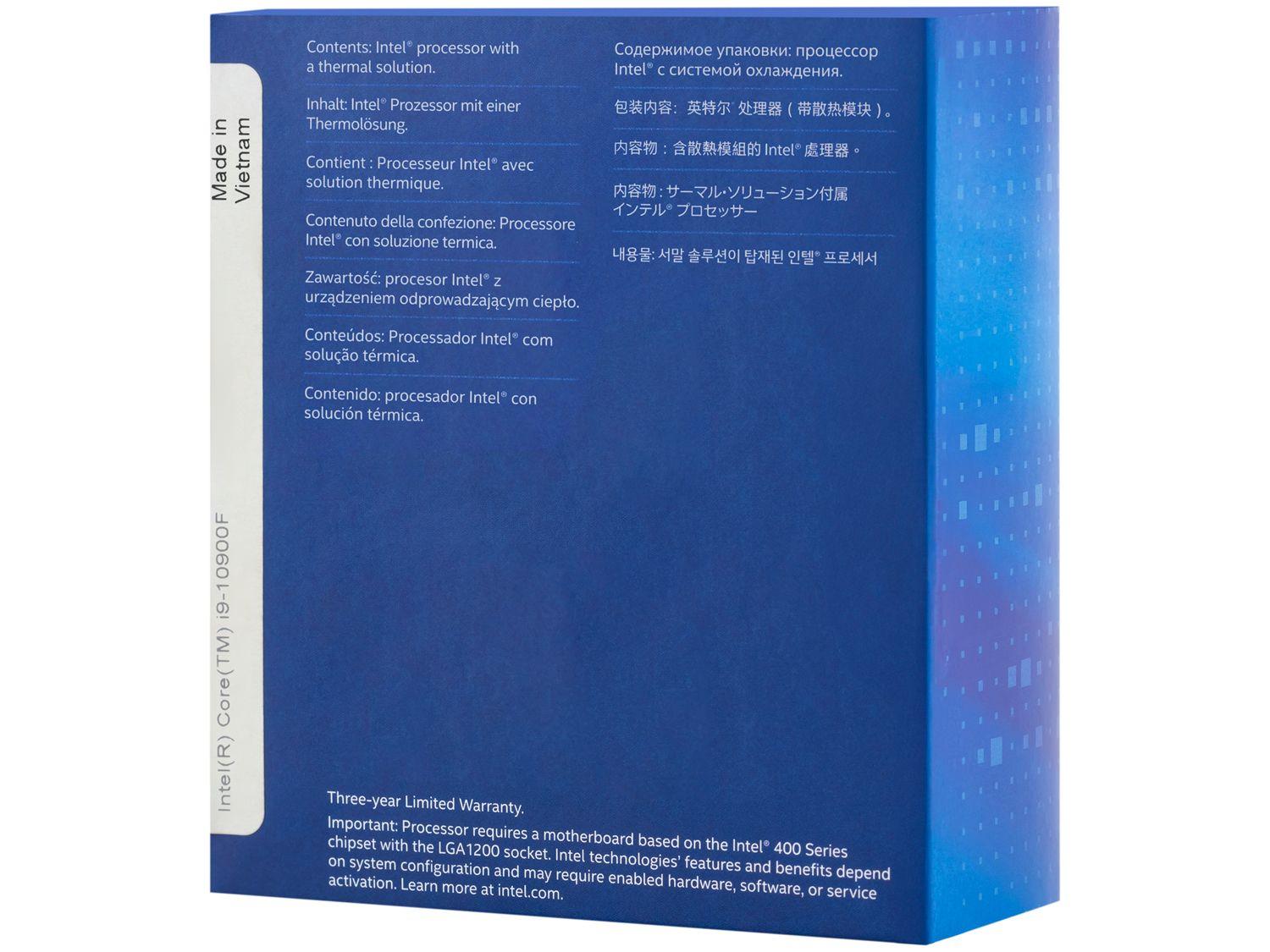 Processador Intel Core i9 10900F 2.80GHz