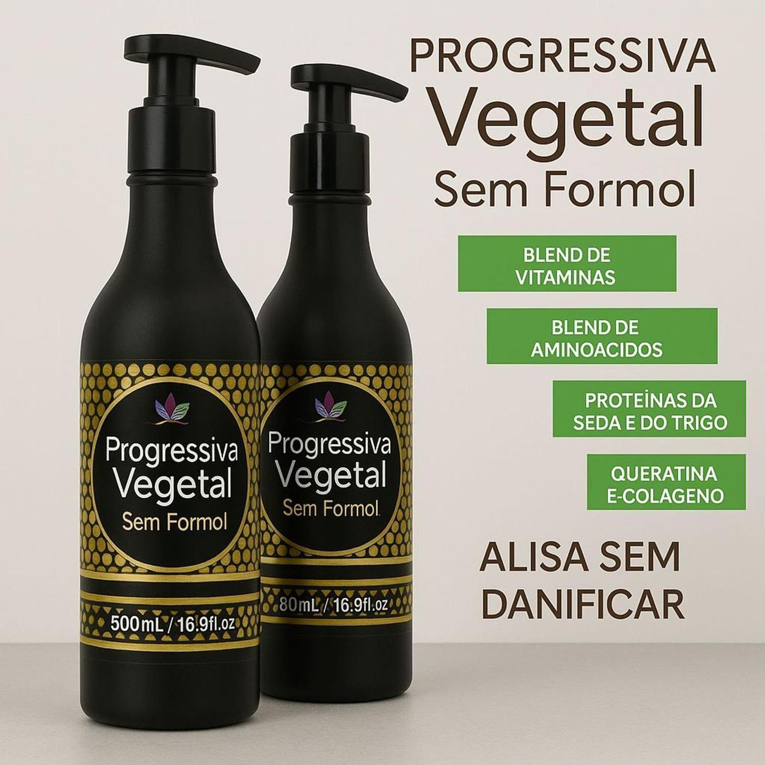 Progressiva Vegetal Sem Formol - Frente da Embalagem