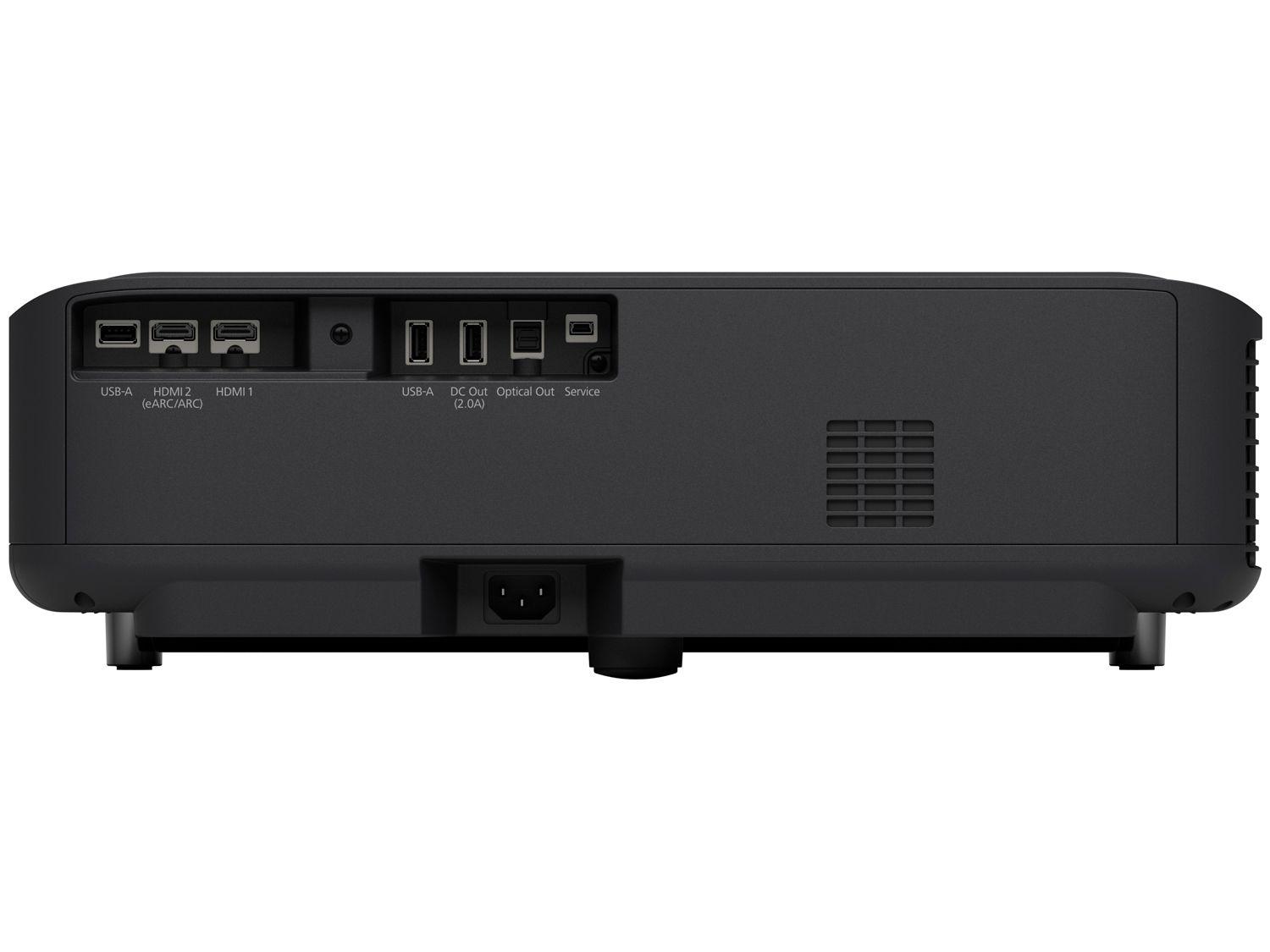Projetor Smart Laser Epson EpiqVision Ultra LS650 4K 3600 Lumens 3LCD Wi-Fi e Bluetooth USB HDMI Preto