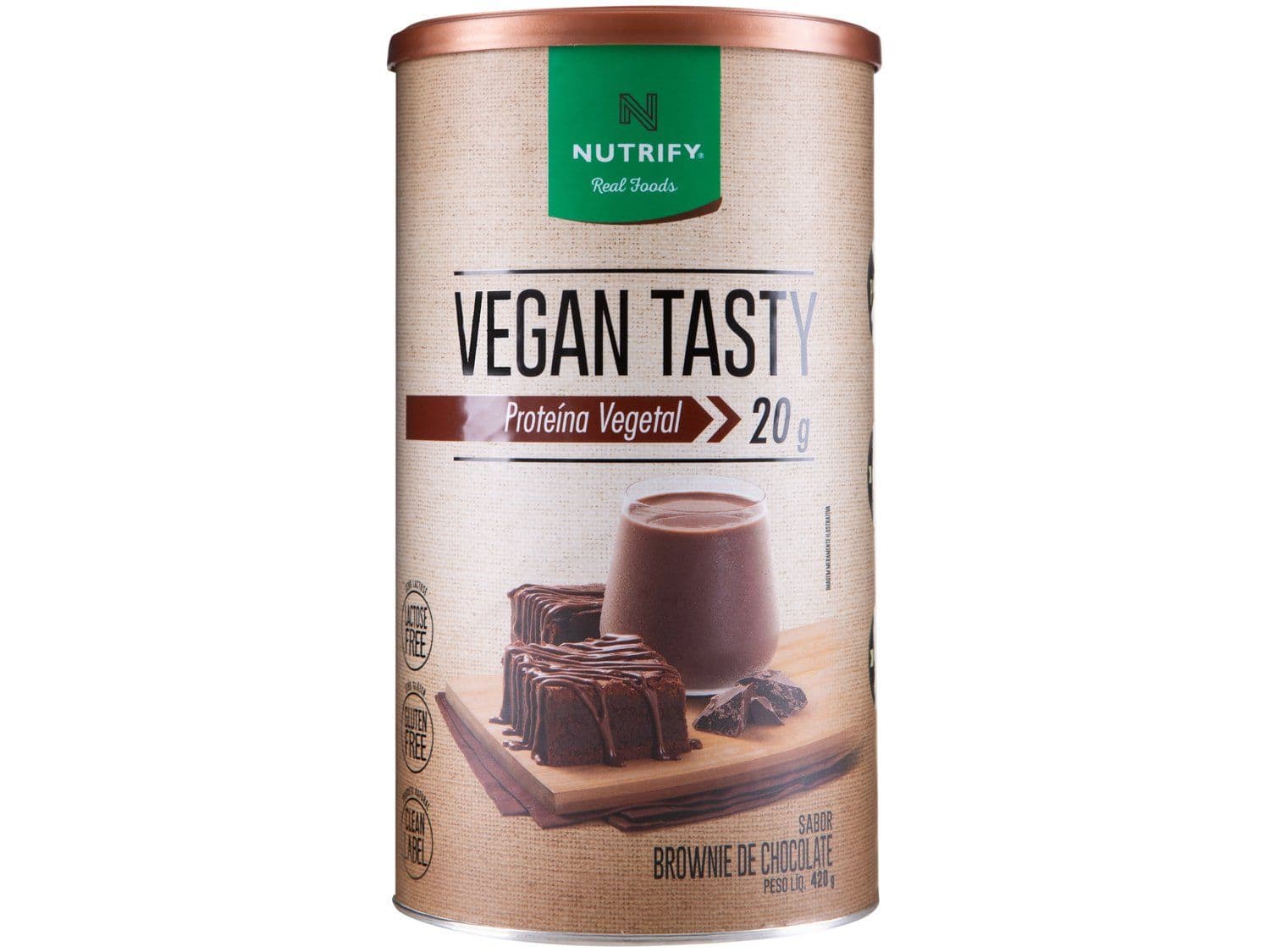 Proteína Brownie de chocolate Nutrify Vegan Tasty