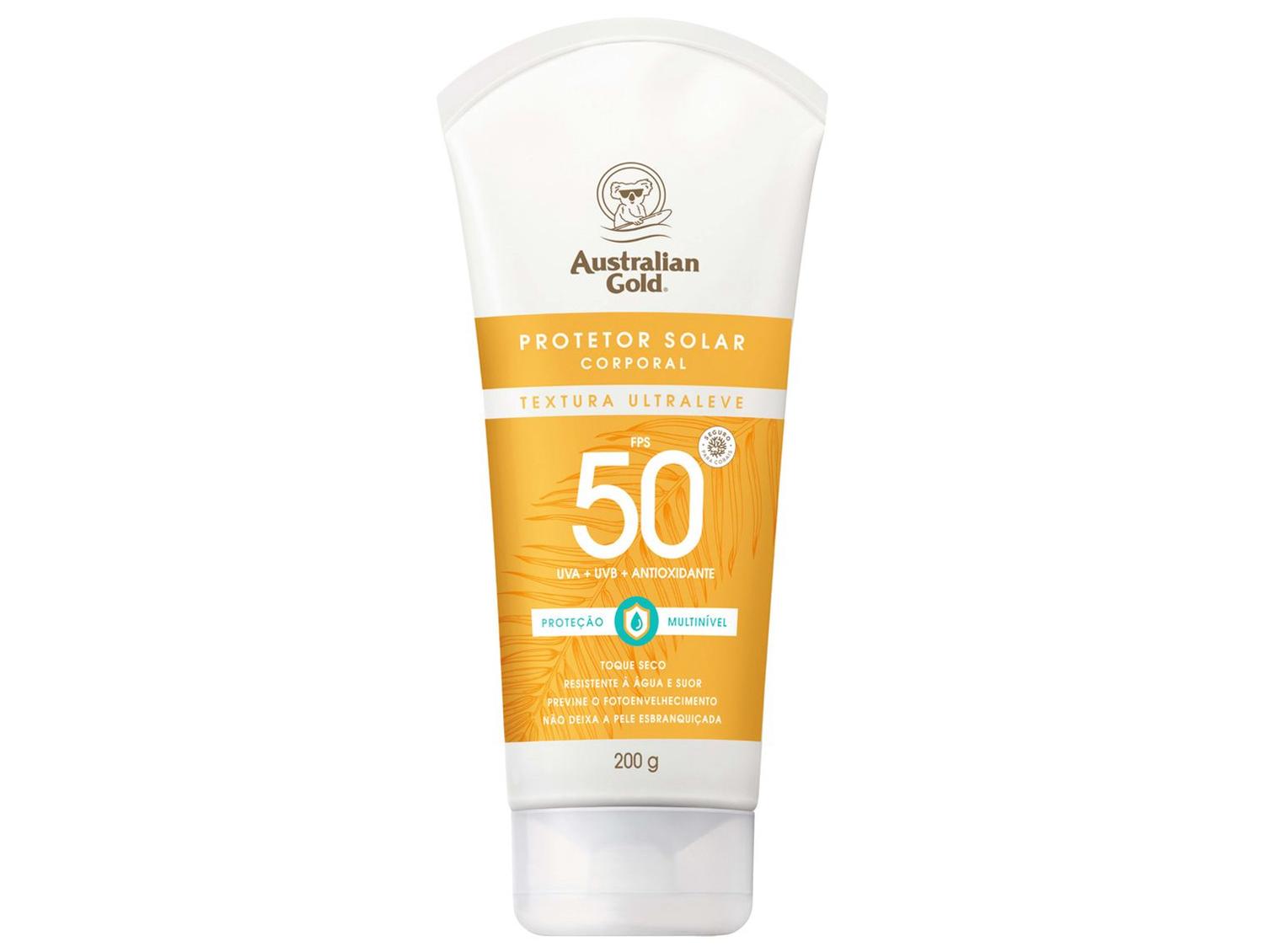 Protetor Solar Corporal Australian Gold 50427 Creme FPS 50 200g