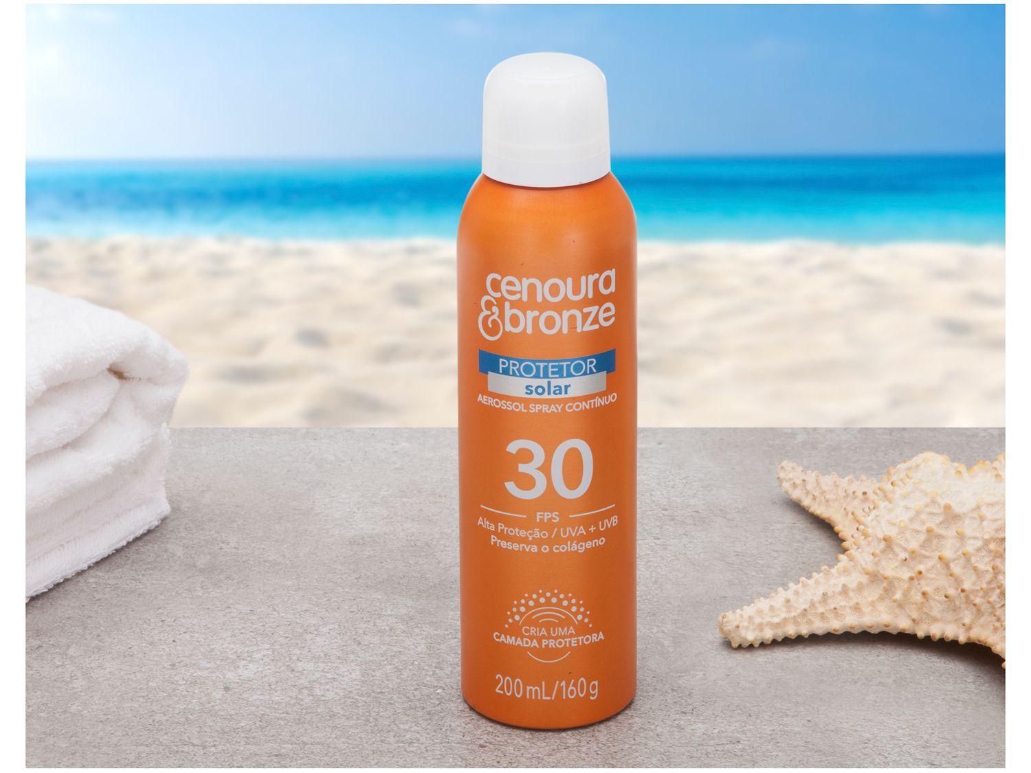 Protetor Solar Corporal Cenoura & Bronze - FPS 30 Aerossol Spray ...