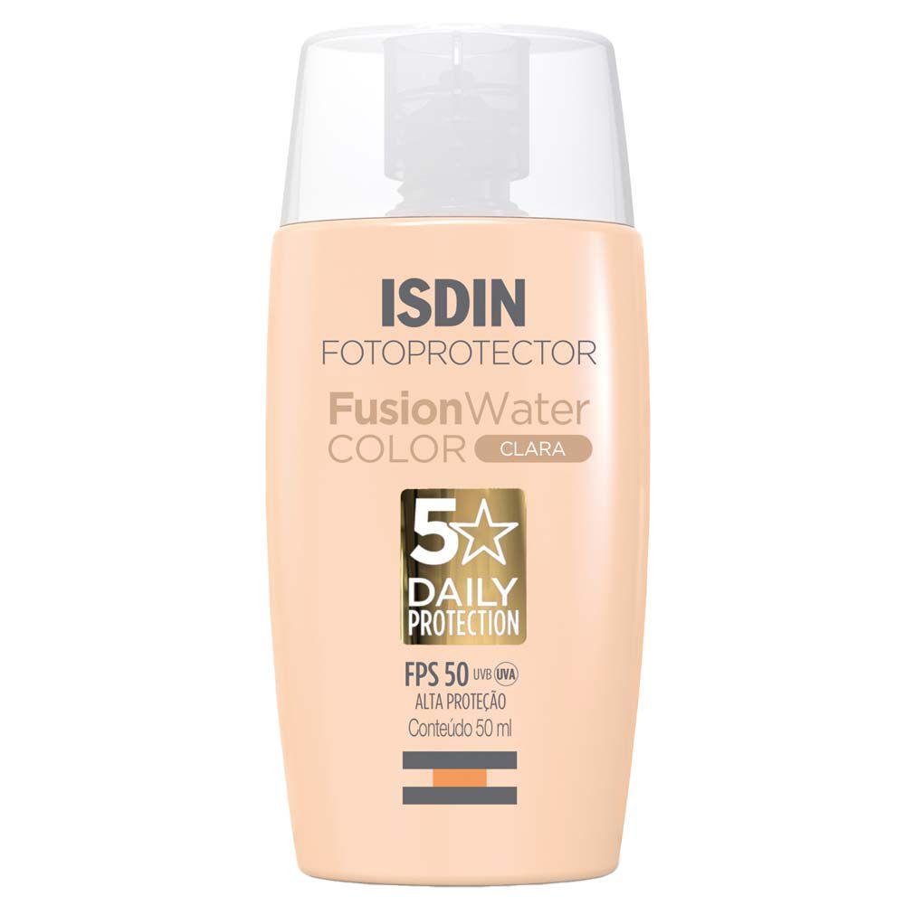 Protetor Solar Facial ISDIN Fusion Water 5 Stars Color FPS50