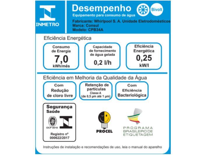Purificador de Água Consul de Mesa e de Parede
