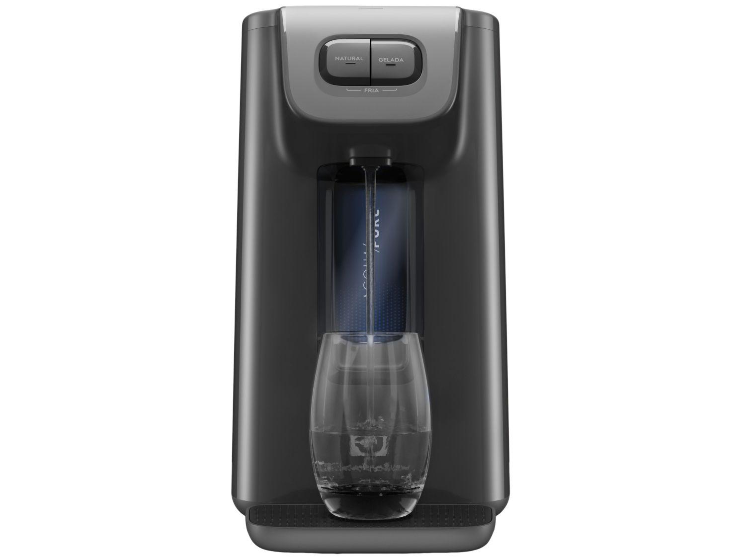 Purificador de Água Electrolux de Mesa Compressor Cinza PC01X Água Gelada e Natural