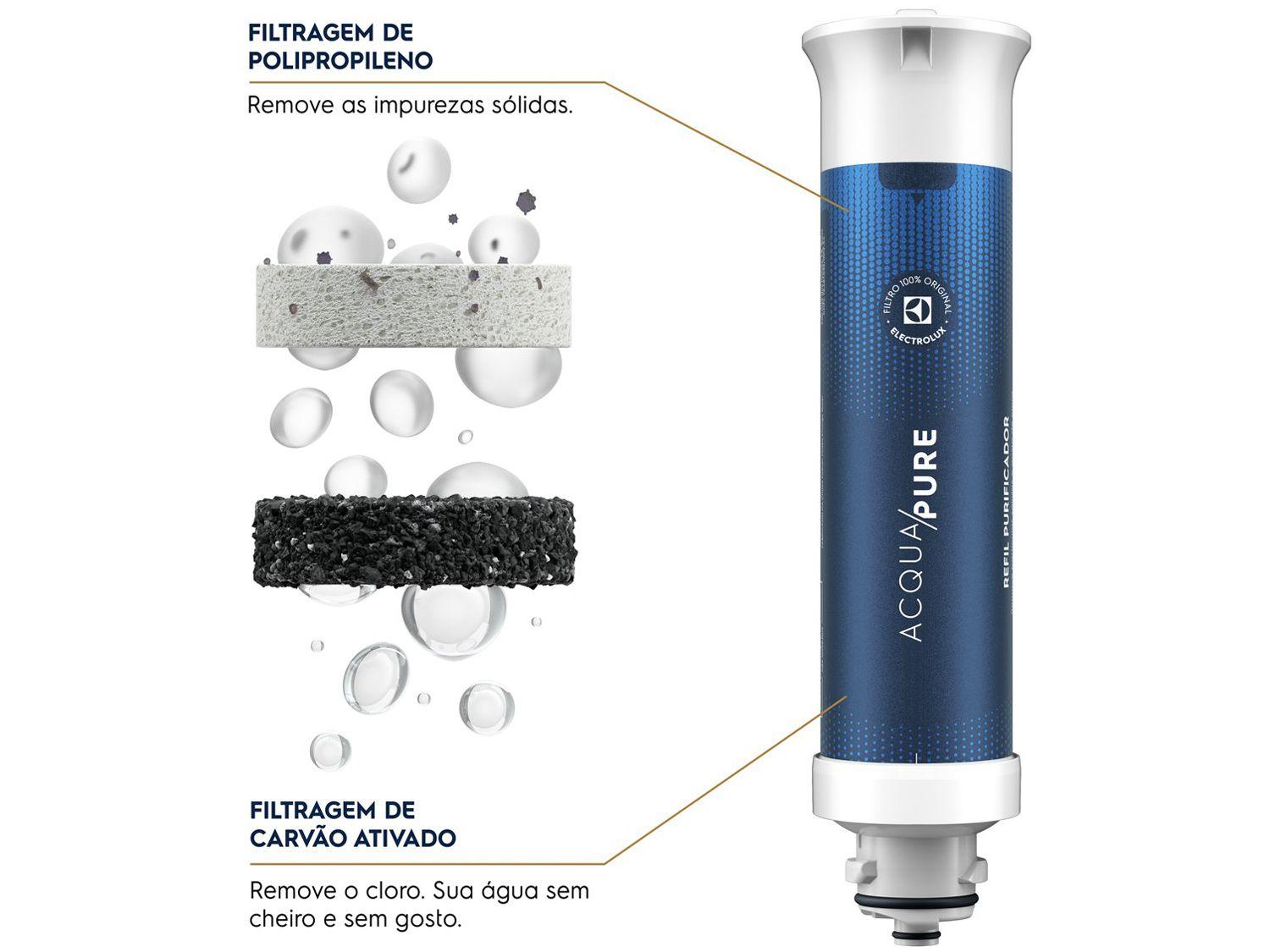 Purificador de Água Electrolux de Parede e Mesa Eletrônico Branco Efficient PE15B Água Gelada e Natural