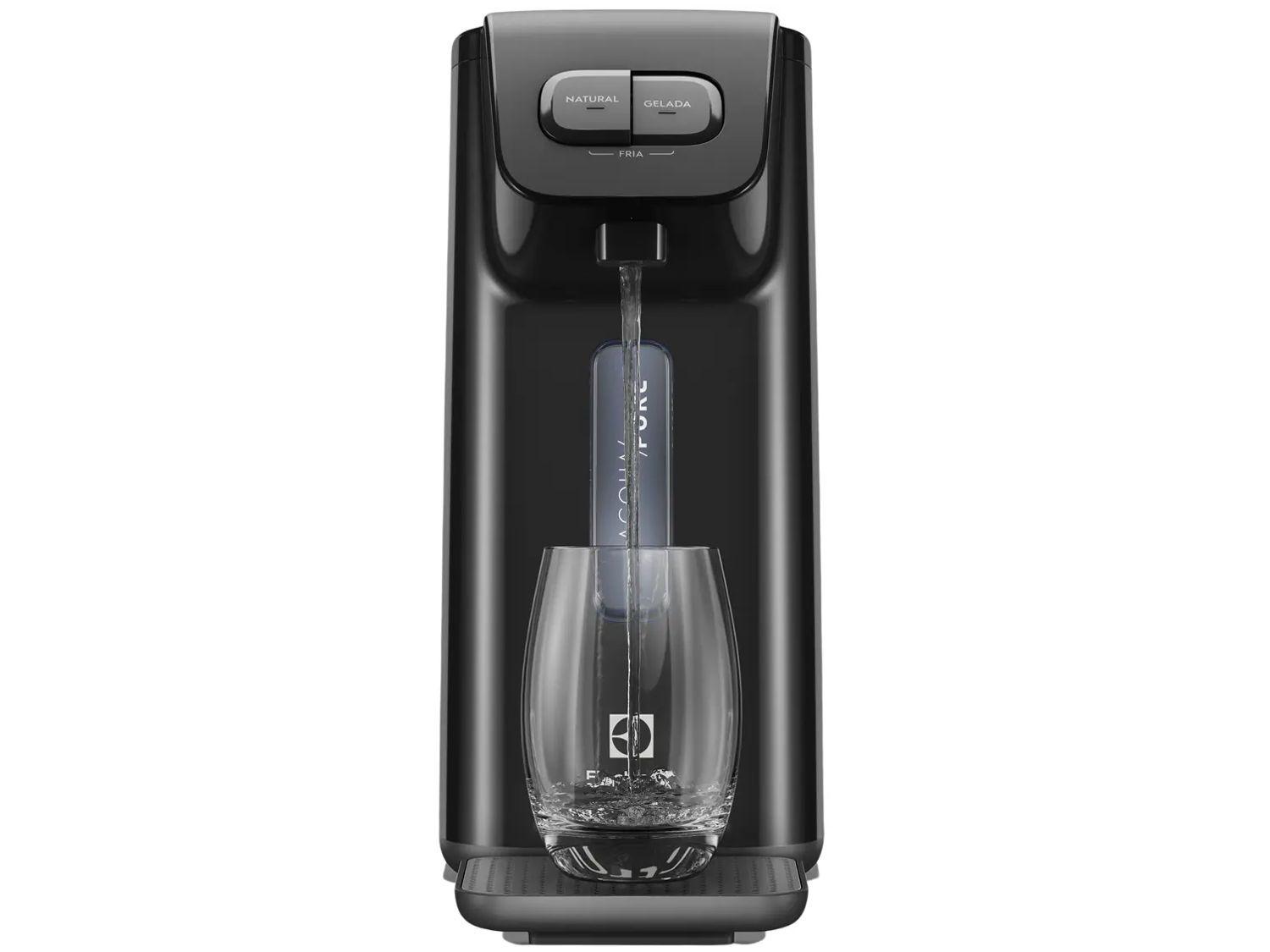 Purificador de Água Electrolux de Parede e Mesa Eletrônico Preto Efficient PE15P Água Gelada e Natural
