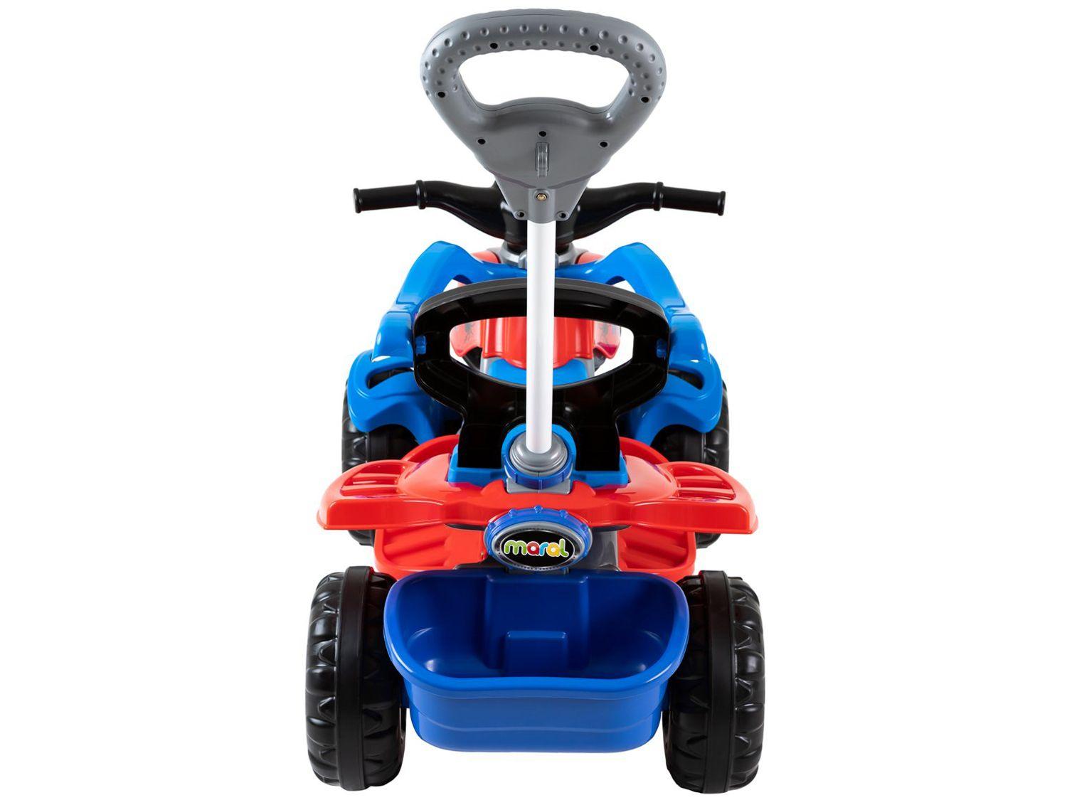 Quadriciclo Infantil a Pedal Vermelho e Azul
