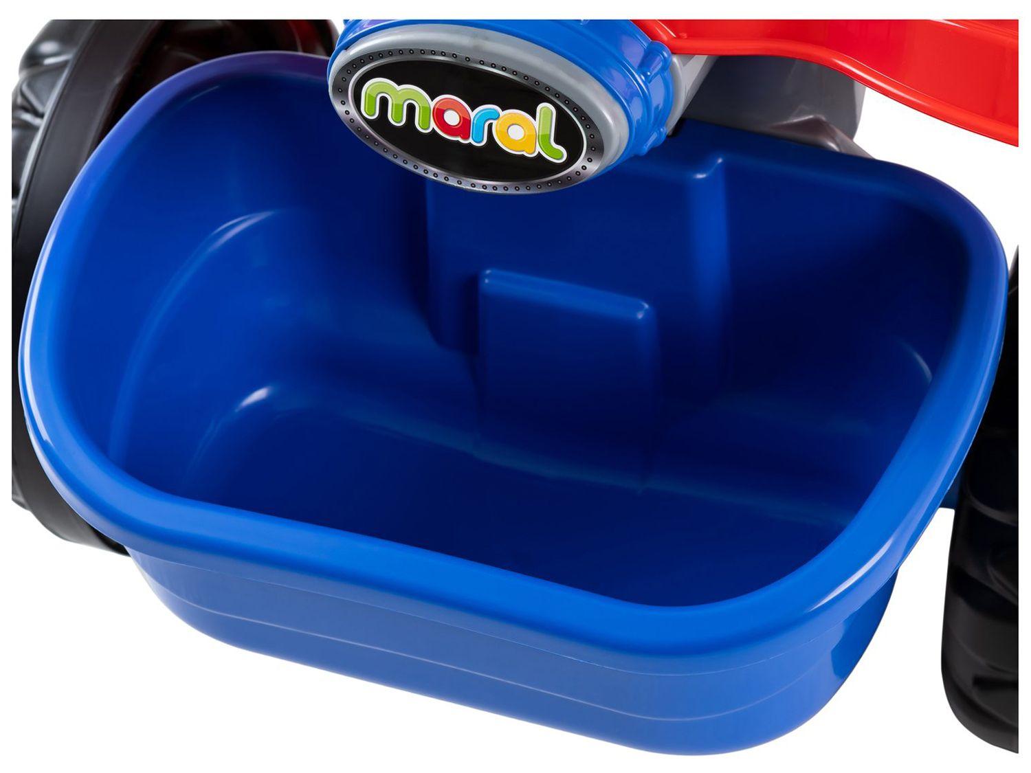 Quadriciclo Infantil a Pedal Vermelho e Azul